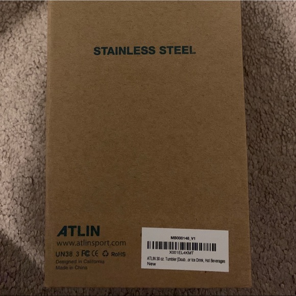 Aylin Stainless Steel mug with straw and cleaner - Picture 6 of 7